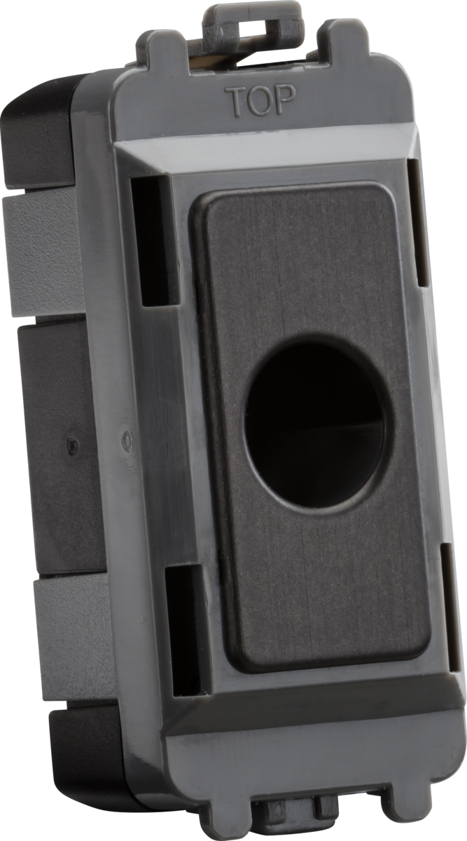 Knightsbridge Flex Outlet Module - Smoked Bronze, GDM012SB
