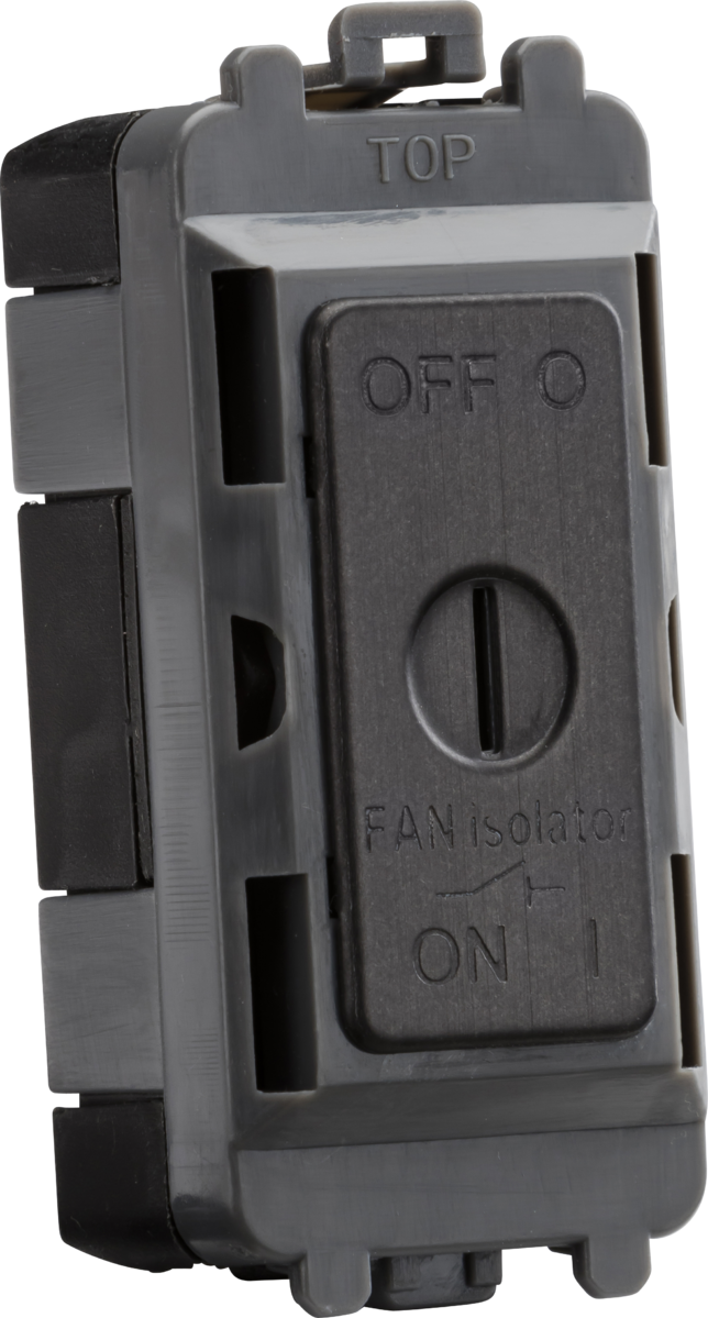 10A Fan Isolator Key Switch Module - Smoked Bronze