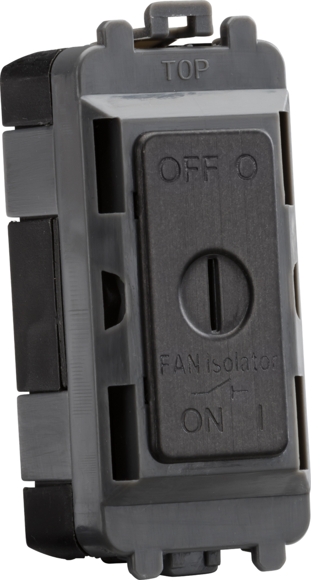 10A Fan Isolator Key Switch Module - Smoked Bronze