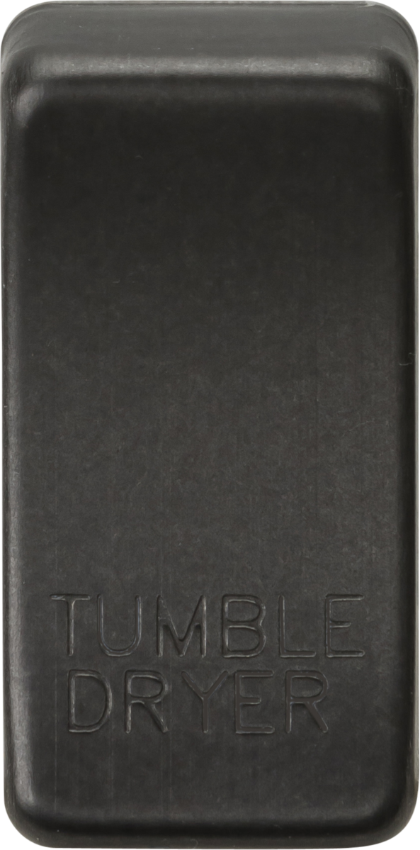 Switch cover marked TUMBLE DRYER in Smoked Bronze