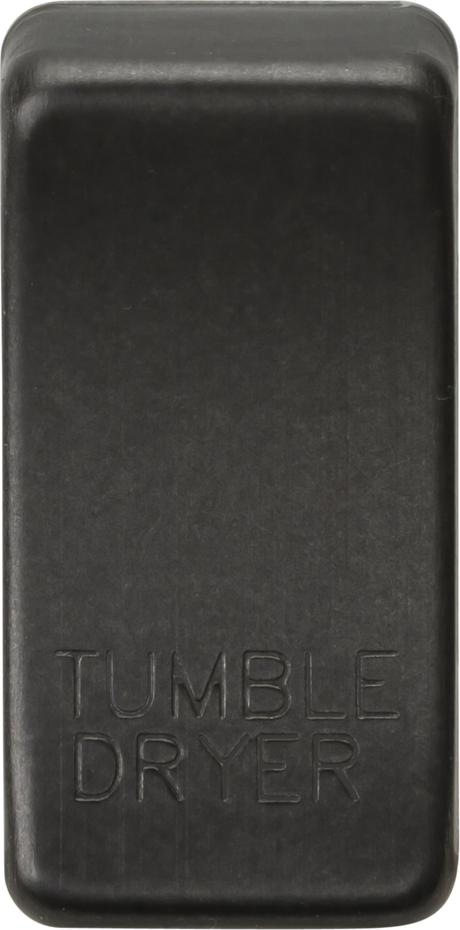 Switch cover marked TUMBLE DRYER in Smoked Bronze