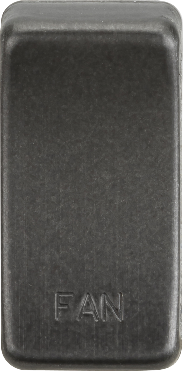 Switch Cover 'Marked FAN' - Smoked Bronze