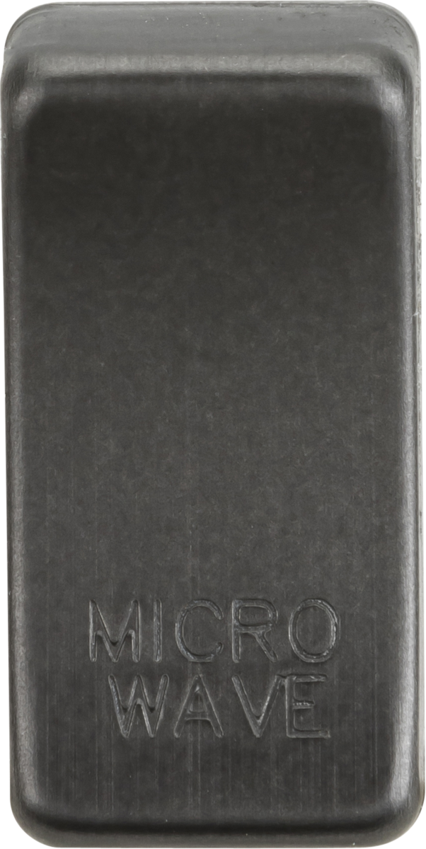 Switch Cover 'Marked MICROWAVE' - Smoked Bronze