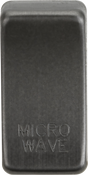 Switch Cover 'Marked MICROWAVE' - Smoked Bronze