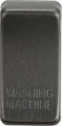 ML Accessories Switch Cover Marked WASHING MACHINE - Smoked Bronze