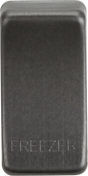 Switch cover marked FREEZER - Smoked Bronze