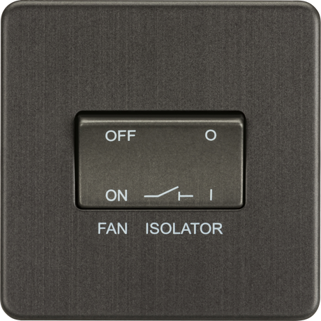 10A Fan Isolator Switch - Smoked Bronze