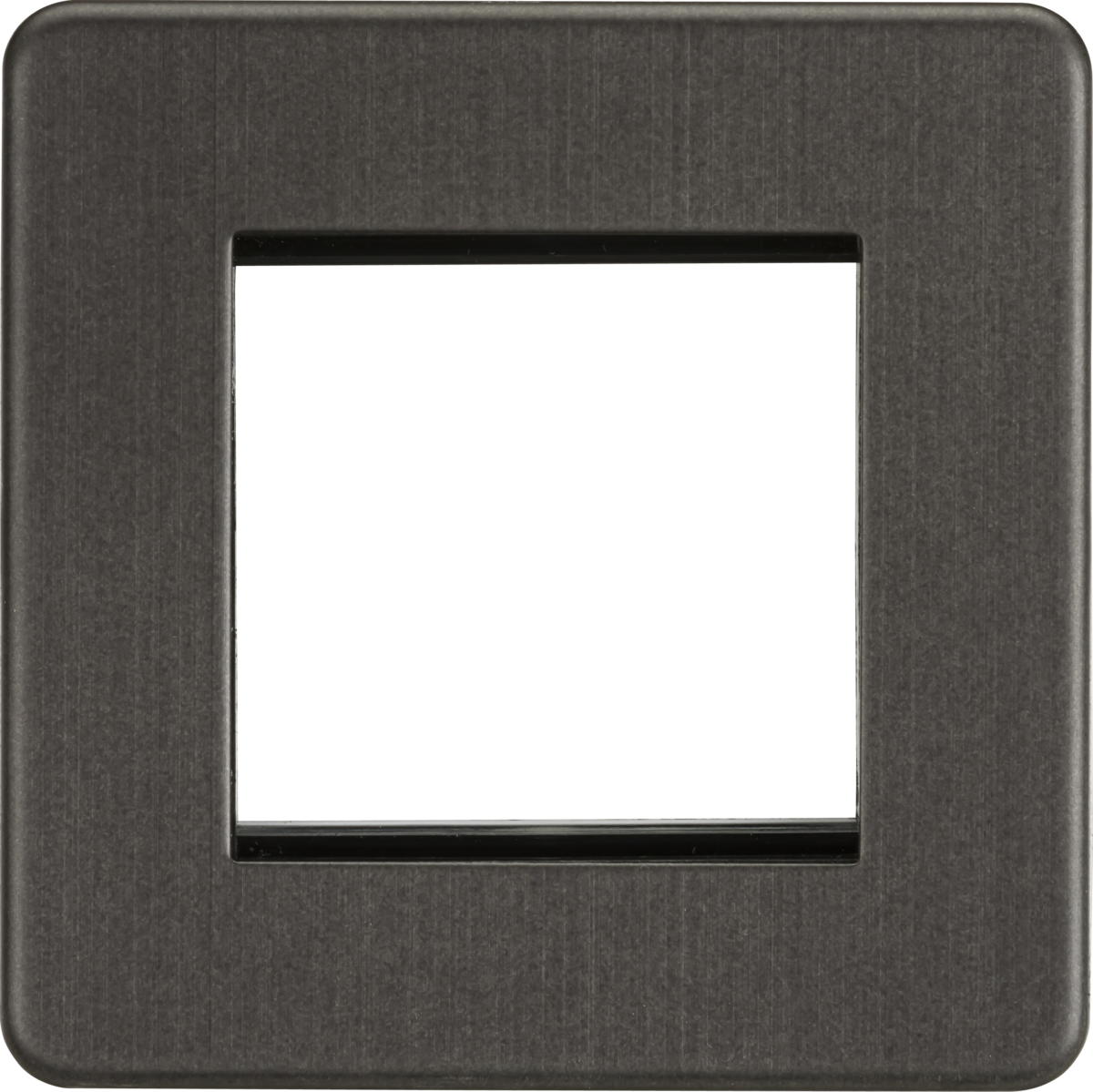 2G Modular Faceplate - Smoked Bronze, Screwless Design