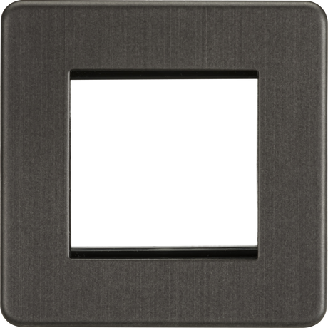 2G Modular Faceplate - Smoked Bronze, Screwless Design