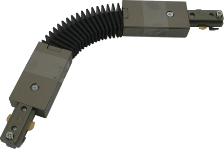230V Single Circuit Track Flexible Connector - Satin Nickel
