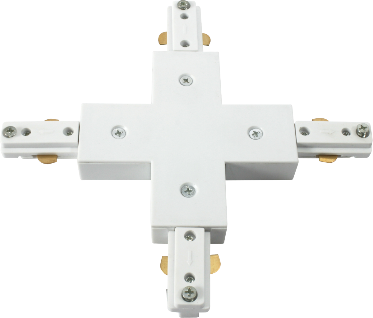 230V Track X-Connector - White by ML Accessories