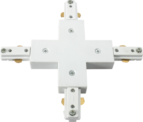 230V Track X-Connector - White by ML Accessories