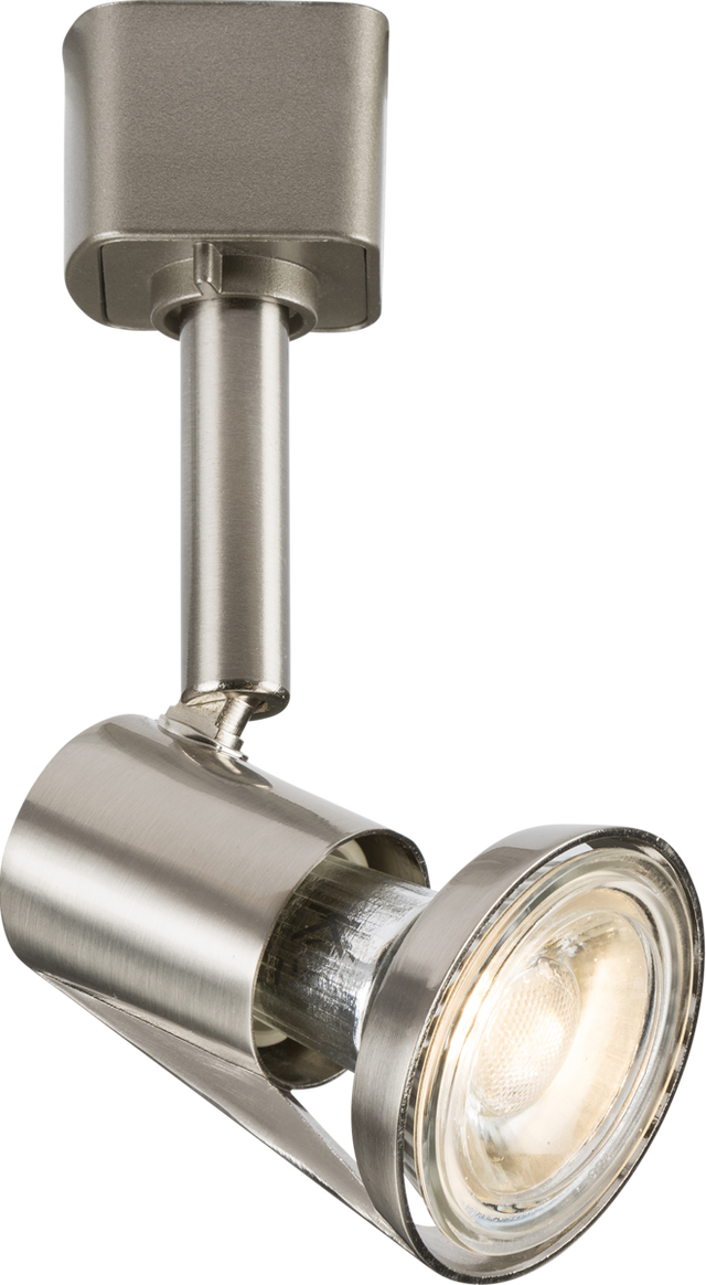 230V GU10 Track Spotlight - Brushed Chrome