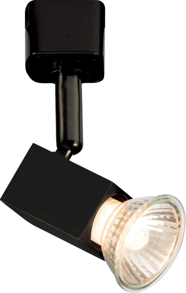 230V GU10 Track Spotlight - Black - Adjustable Spotlight with IP20 Rating