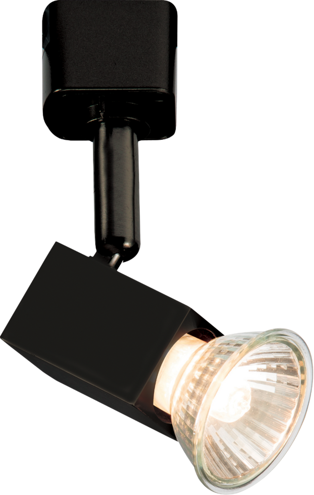 230V GU10 Track Spotlight - Black - Adjustable Spotlight with IP20 Rating