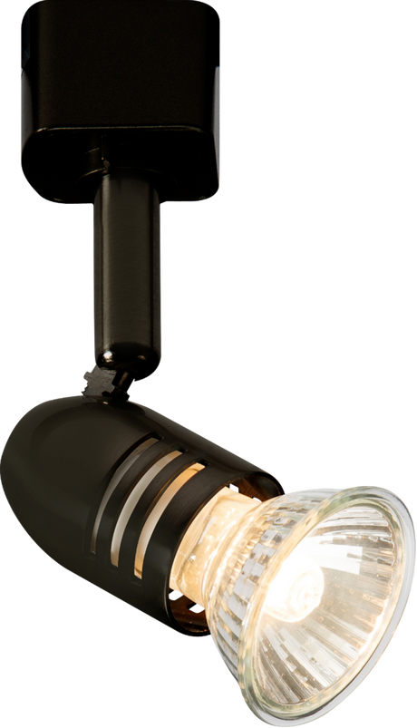 230V GU10 Track Spotlight - Adjustable Black Aluminium