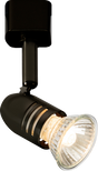 230V GU10 Track Spotlight - Adjustable Black Aluminium