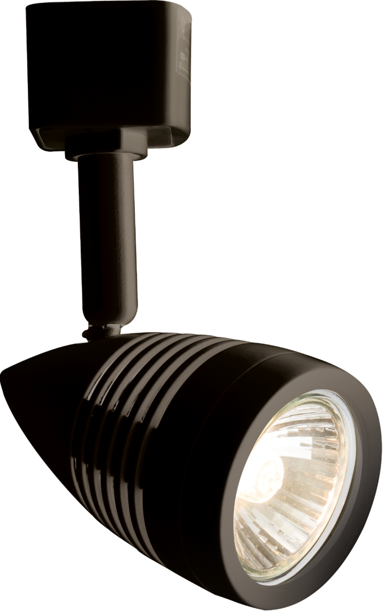 230V GU10 Track Spotlight - Black - Adjustable Spotlight