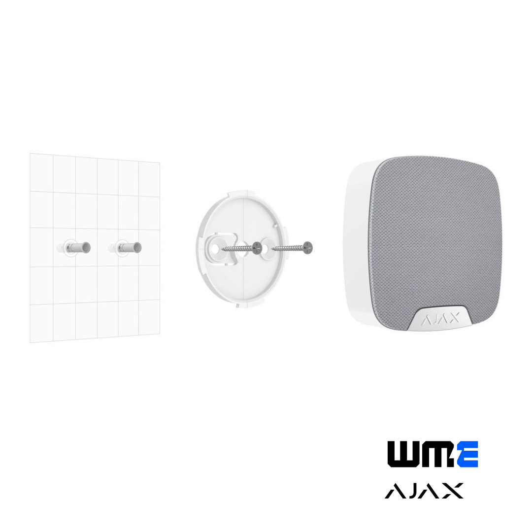 AJAX: HOMESIREN, Wireless Indoor Siren, Customisable Sound, IP50, 2000m Range, 5-Year Battery Life