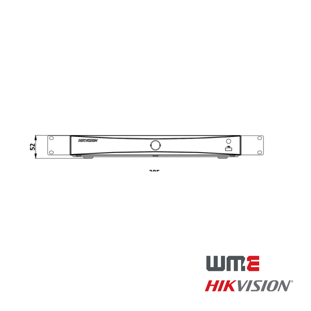 HikVision: DS-7616NXI-K2/16P, 16-Channel Plug and Play NVR, 12MP, H.265+, 16 PoE Ports