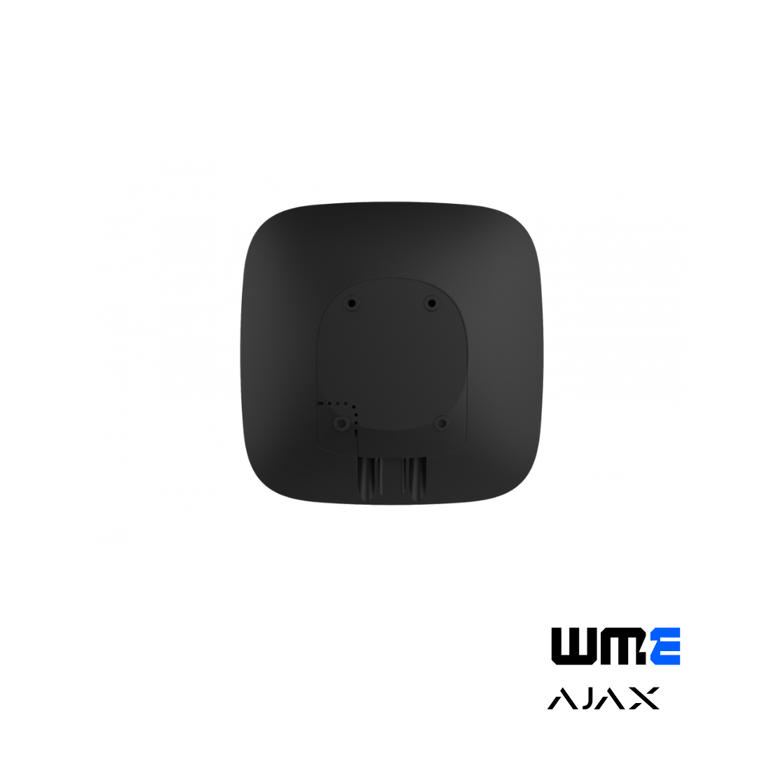 Ajax: HUB2(BLACK), Hub 2 Intelligent Control Panel, Black, Multiple Communication Channels, Visual Alarm Verification