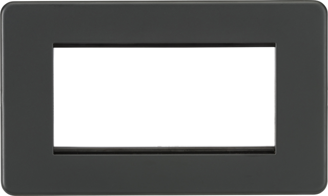 4G Modular Faceplate - Anthracite - Screwless Design