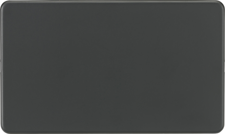 2G Blanking Plate - Anthracite, Screwless Design