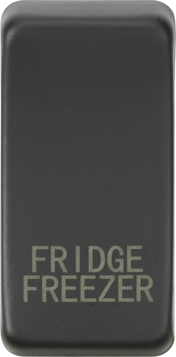 Switch Cover Marked FRIDGE FREEZER - Anthracite