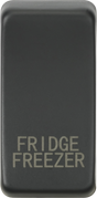 Switch Cover Marked FRIDGE FREEZER - Anthracite