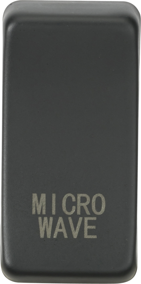 Switch Cover Marked MICROWAVE - Anthracite