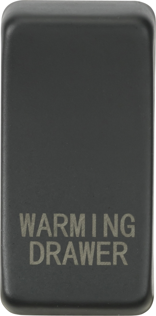 Switch cover marked WARMING DRAWER - Anthracite
