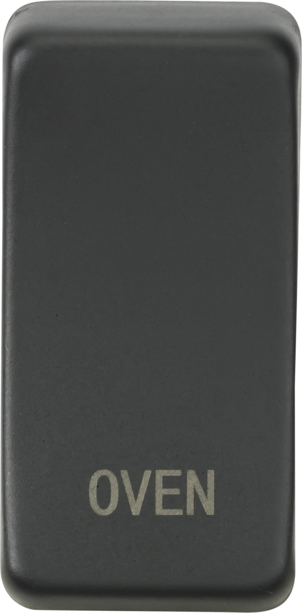 Switch Cover Marked OVEN - Anthracite