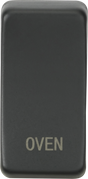 Switch Cover Marked OVEN - Anthracite