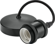 6" E27 Vintage Pendant Set - Anthracite