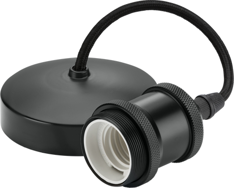 6" E27 Vintage Pendant Set - Anthracite