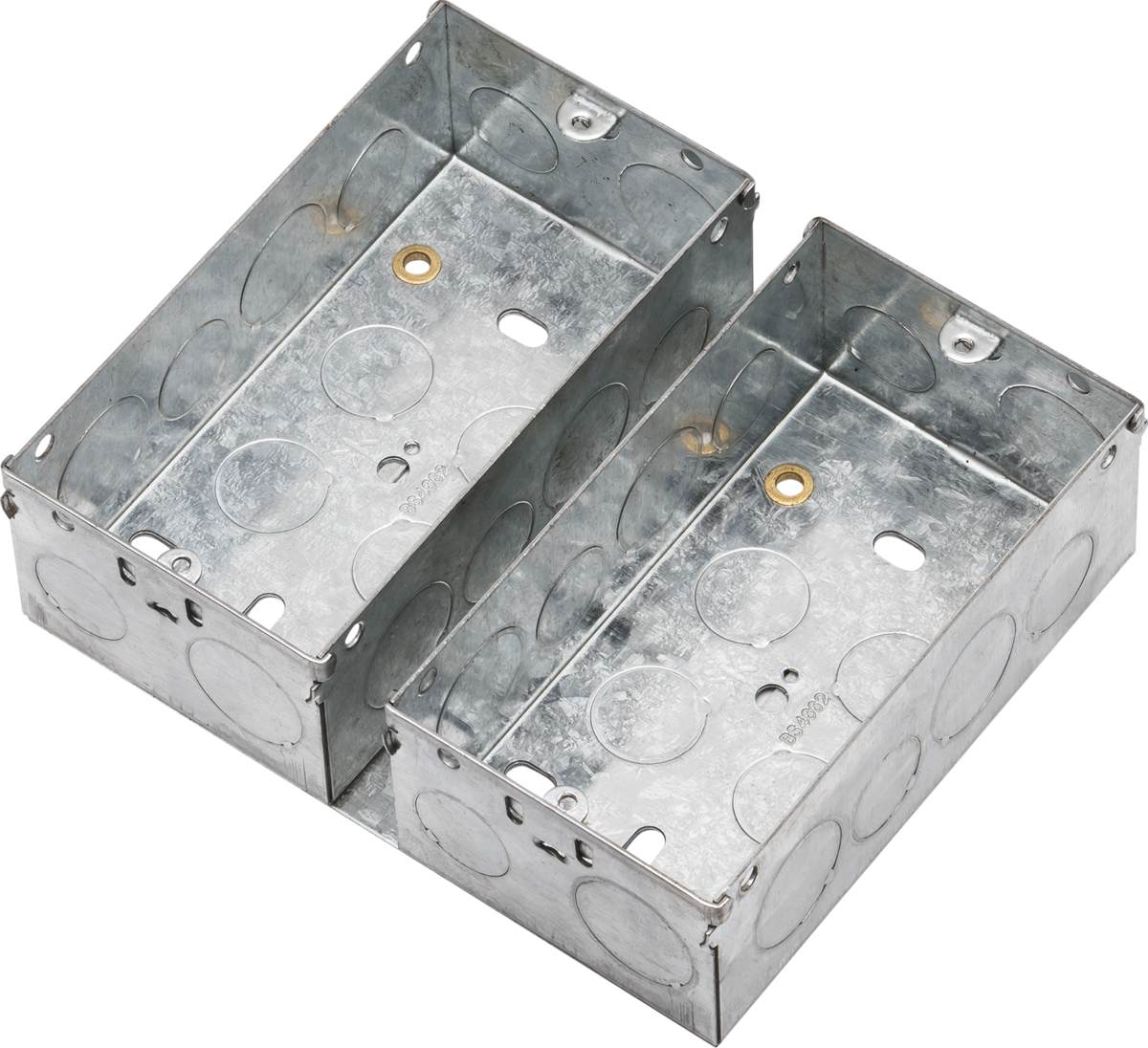 47mm Galvanised Steel Box for Small Combination Multimedia Plate - Image 1