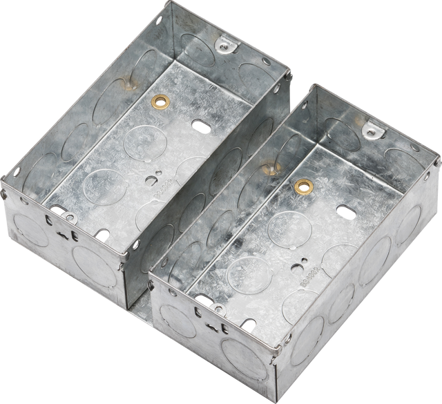 47mm Galvanised Steel Box for Small Combination Multimedia Plate - Image 1
