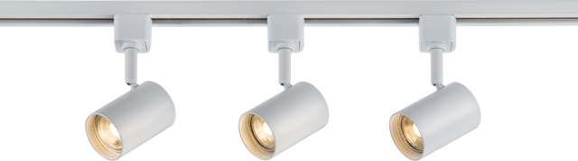TRKSP8 1 Metre Tracklight Kit - White, 230V GU10 Adjustable Lights
