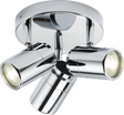 230V IP44 GU10 Triple Spotlight - Chrome