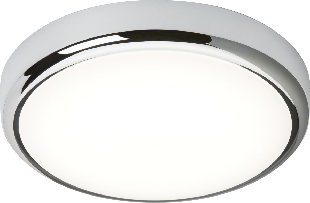 230V IP65 14W CCT Adjustable LED Bulkhead with Chrome Trim