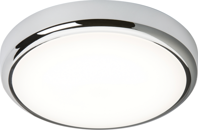 230V IP65 14W CCT Adjustable LED Bulkhead with Chrome Trim