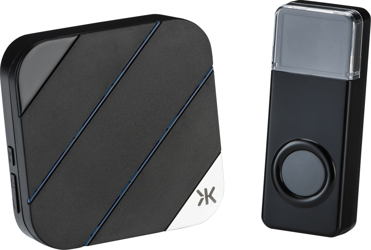 Wireless Plug-In Door Chime - Black