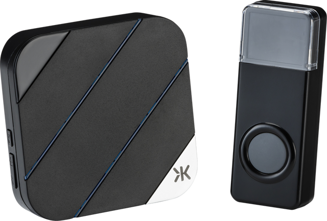 Wireless Plug-In Door Chime - Black