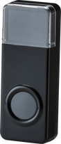 IP55 Wireless Bell Push - Black for Outdoor Use