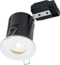 230V IP65 Fixed GU10 Fire-Rated Downlight - White with Fast-Fix Installation
