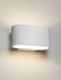 230V G9 40W Curved Up and Down Plaster Wall Light - Elegant Design
