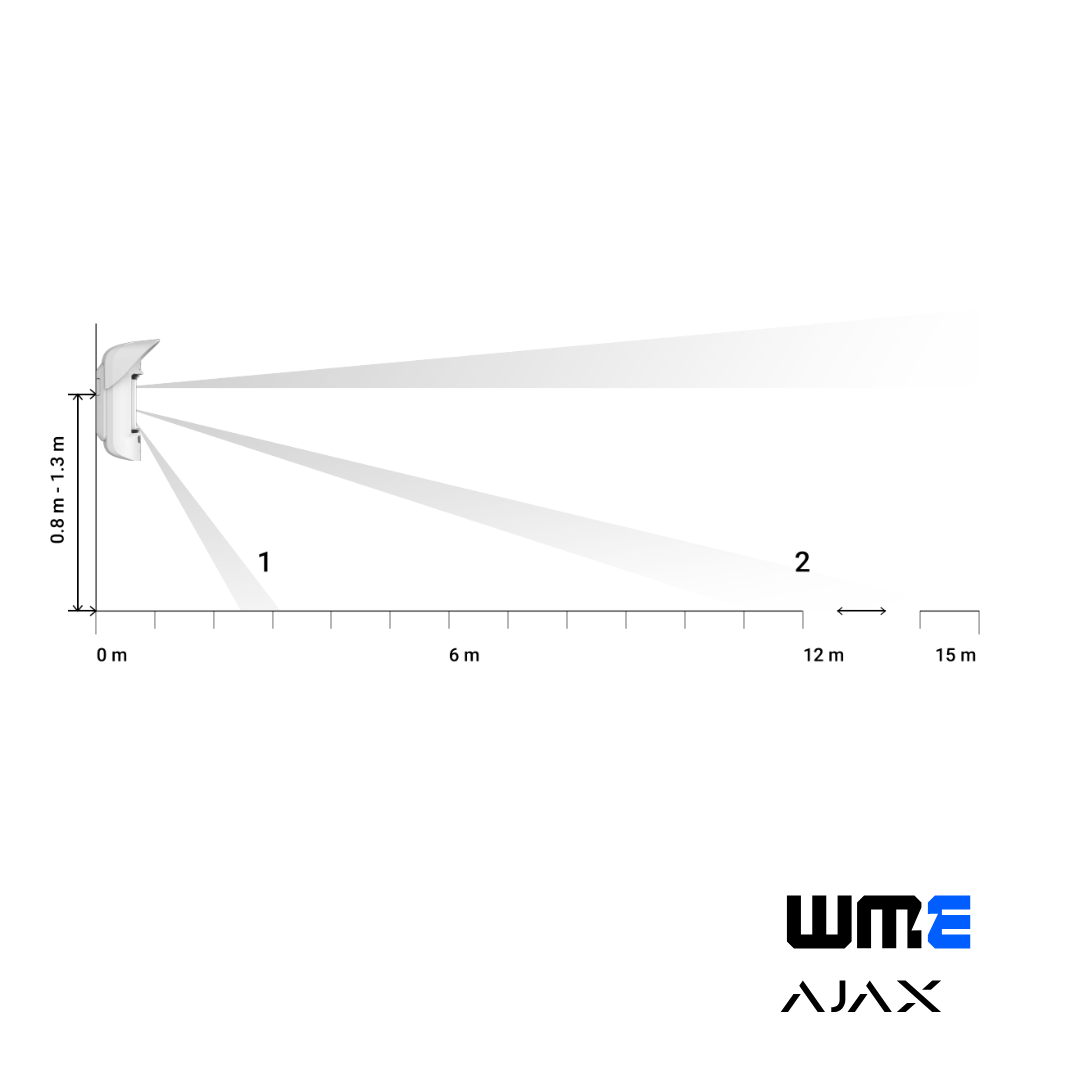 Ajax: MOTIONCAM OUTDOOR(WHITE), Wireless Outdoor Motion Detector with Photo Camera, Verified Alarms