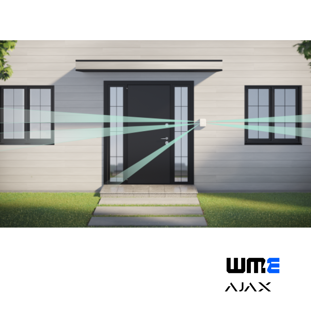 AJAX: ITM000875, Wireless Outdoor Bidirectional Curtain Motion Detector, White, DualCurtain Outdoor