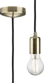 1.8m E27 Contemporary Pendant Set - Antique Brass