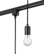230V 1.8M E27 Contemporary Track Pendant - Black